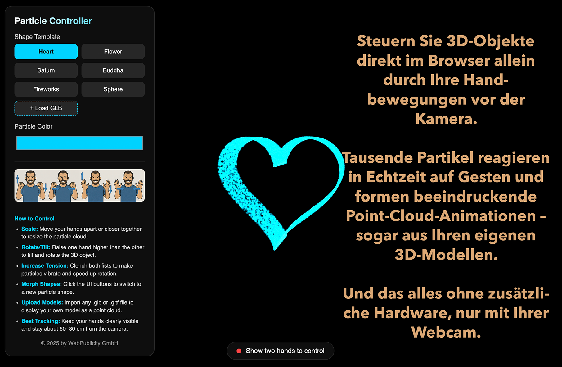 3D-Magie per Handbewegung